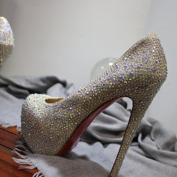 Christian Louboutin Daffodile Crystal Heels - Picture 7 of 14